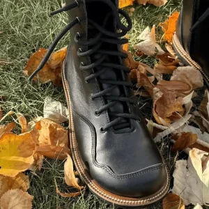 Leopard Print Boots Women Anatomical Lace Up Combat