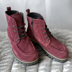 Brown Leather Winter Boots Handmade Anatomical Ankle Boots